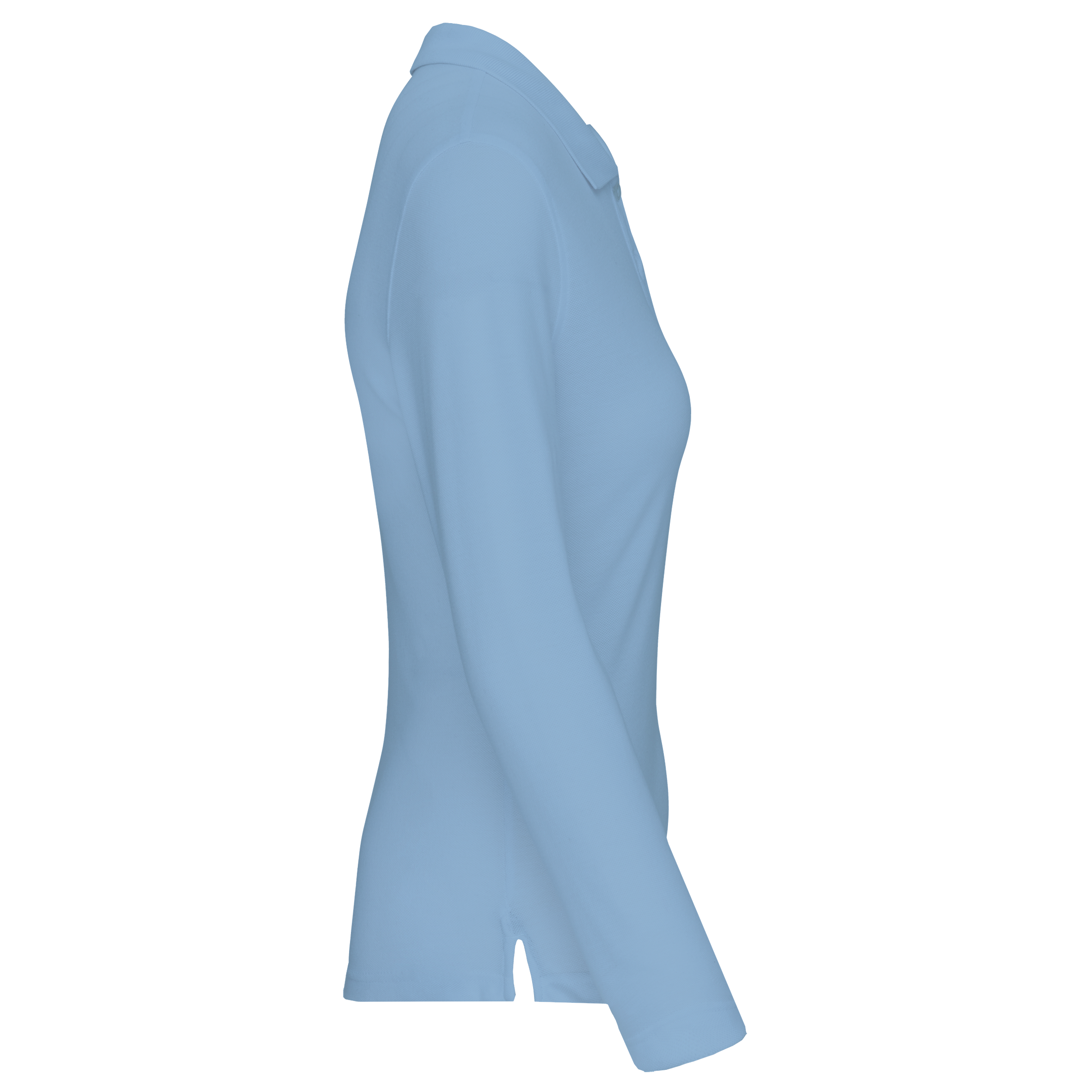 Polo da donna a maniche lunghe in poliestere riciclato e cotone | WK277
