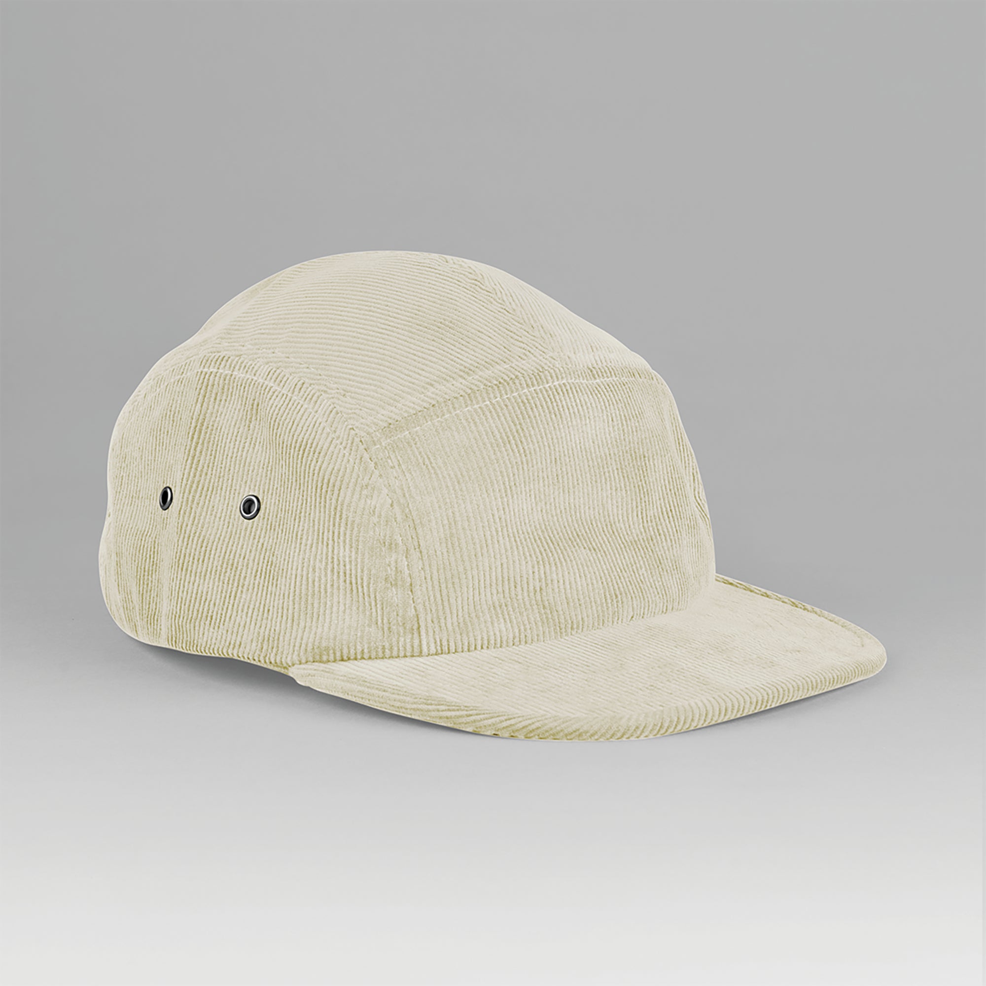 Cappellino camper a 5 pannelli in velluto a coste di cotone biologico | B679