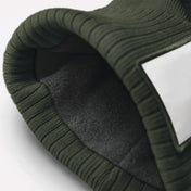 Microfleece Lined Beanie with Appliqué Patch in Recycled Polyester | B337R