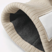 Microfleece Lined Beanie with Appliqué Patch in Recycled Polyester | B337R