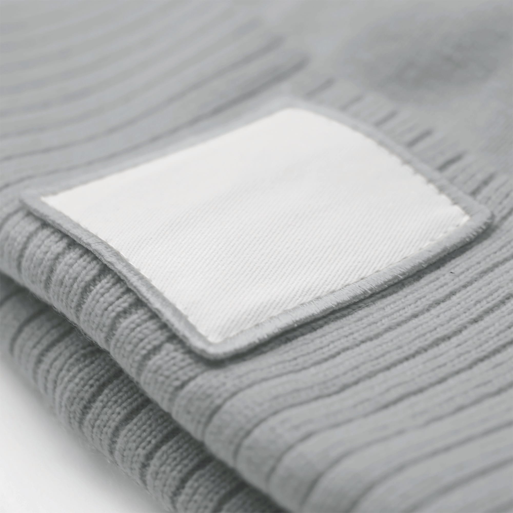 Microfleece Lined Beanie with Appliqué Patch in Recycled Polyester | B337R