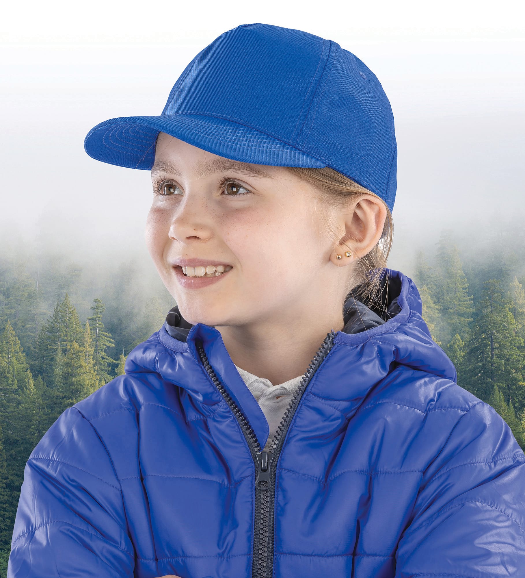 Cappellino per bambini a 5 pannelli in poliestere riciclato | RC984J