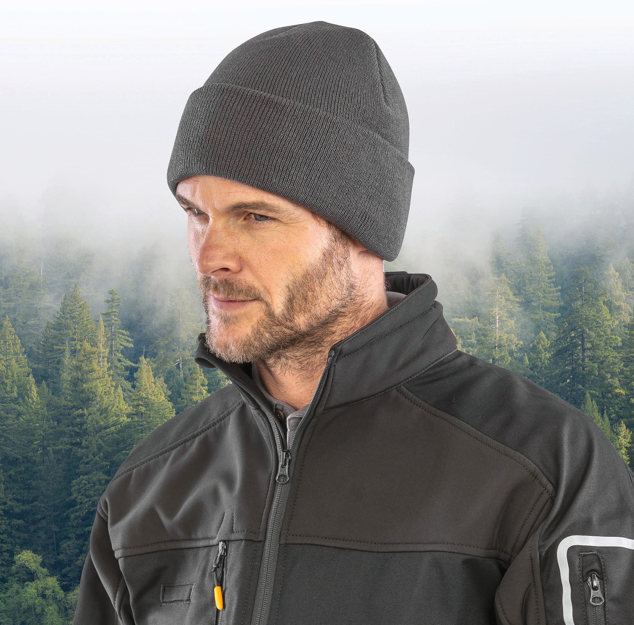 Berretto con risvolto in poliestere riciclato e fodera in 3M Thinsulate™ | RC933X