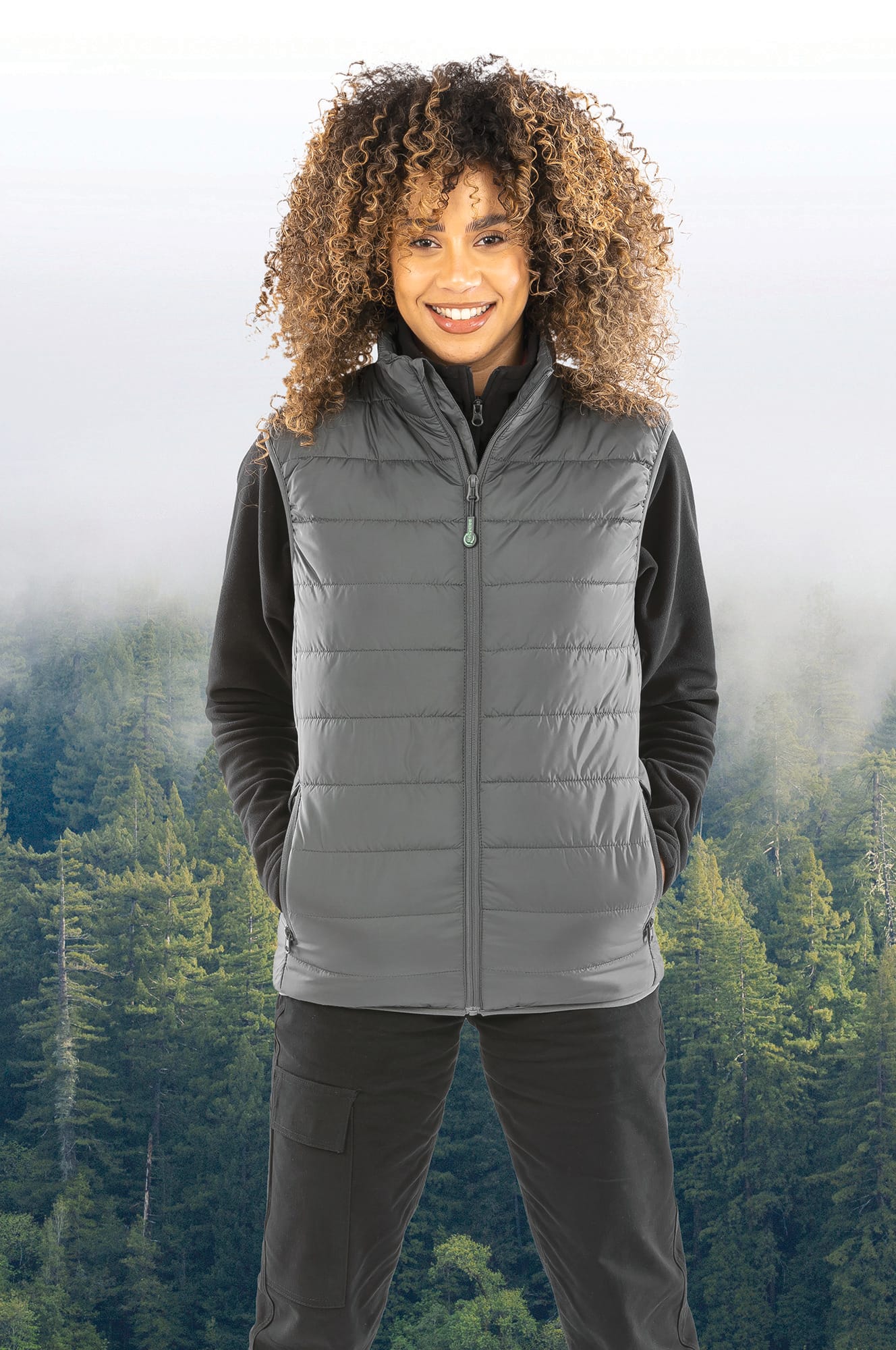 Gilet trapuntato in poliestere riciclato - 65 GSM | R244X