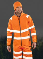 Warnschutz-Sicherheitsjacke aus Softshell und recyceltem Polyester | R505X
