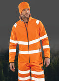 Warnschutz-Sicherheitsjacke aus Softshell und recyceltem Polyester | R505X