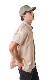 Kappe aus Bio-Baumwolle mit kontrastierendem Sandwich-Schirm - 6 Paneele - KP198