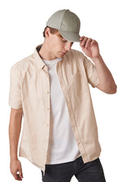 Kappe aus Bio-Baumwolle mit kontrastierendem Sandwich-Schirm - 6 Paneele - KP198