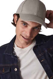 Cappellino a 6 pannelli con fibbia in metallo in cotone riciclato e poliestere | KP230