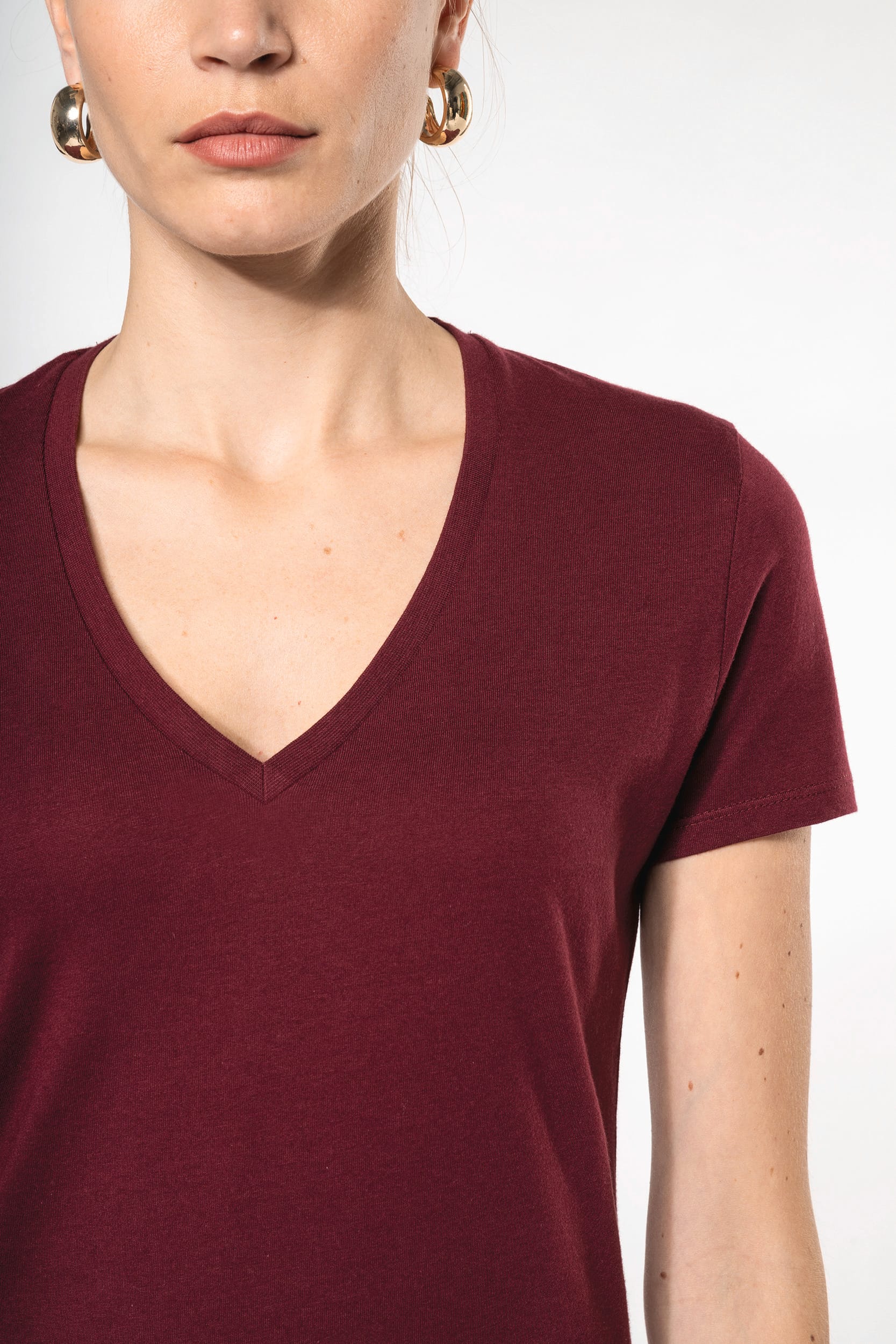 T-shirt col V Bio150ic pour femmes - 145 g/m² | K3029IC
