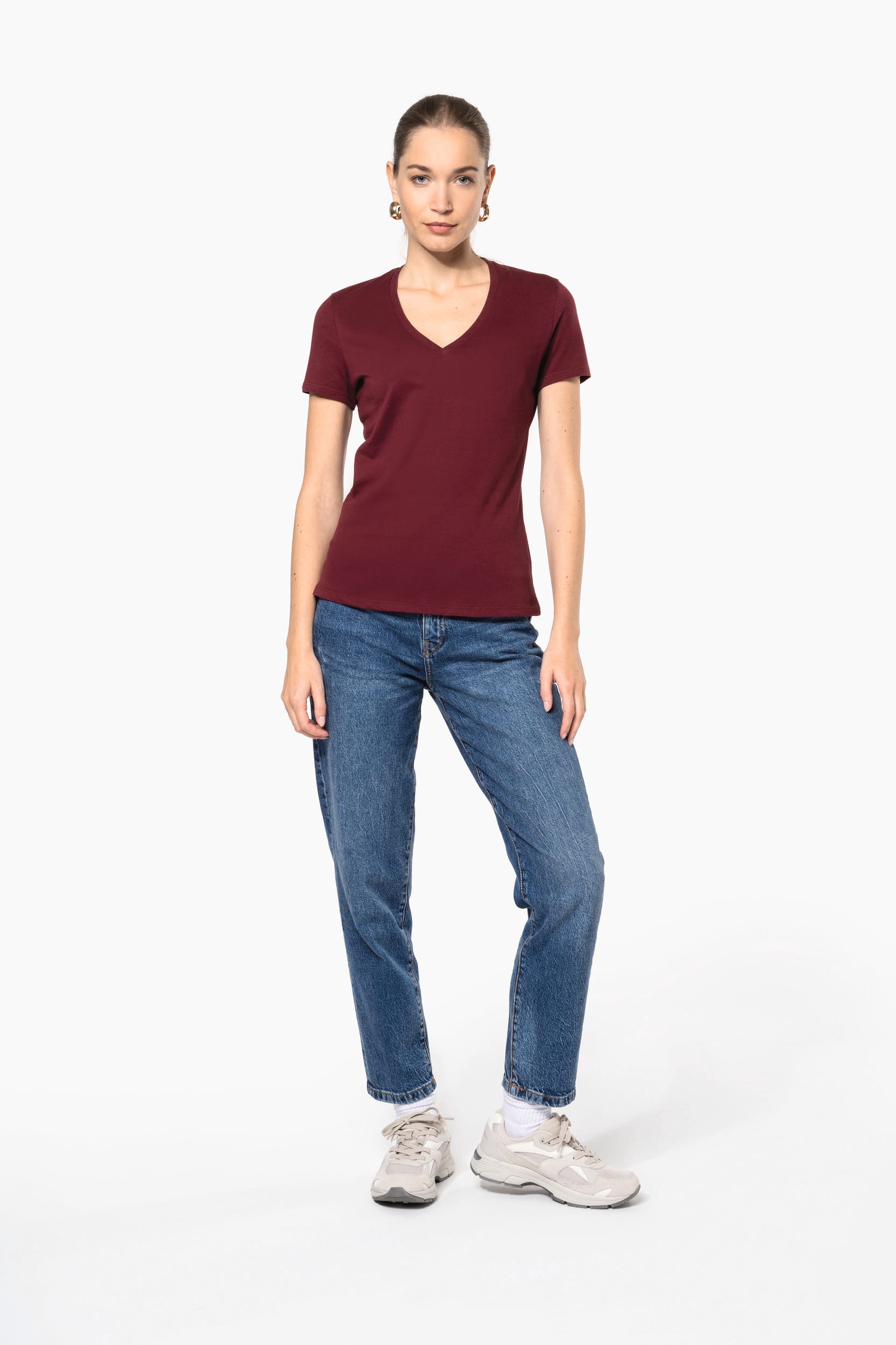 T-shirt col V Bio150ic pour femmes - 145 g/m² | K3029IC