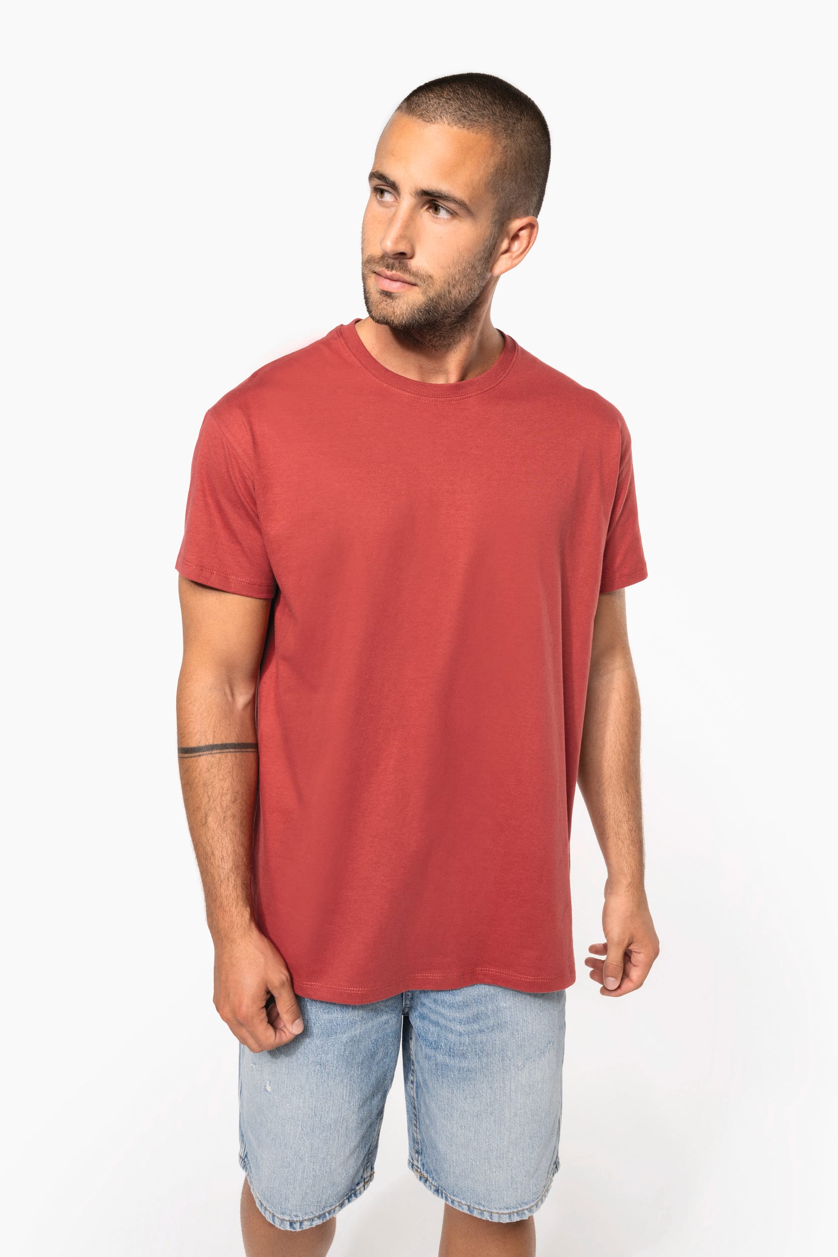 Organic Cotton Crewneck T Shirts for Men - 185 g/m² | K3032IC