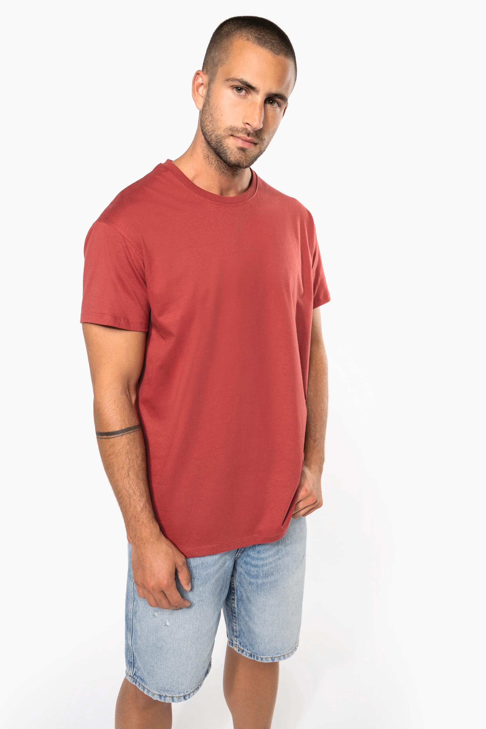 Organic Cotton Crewneck T Shirts for Men - 185 g/m² | K3032IC