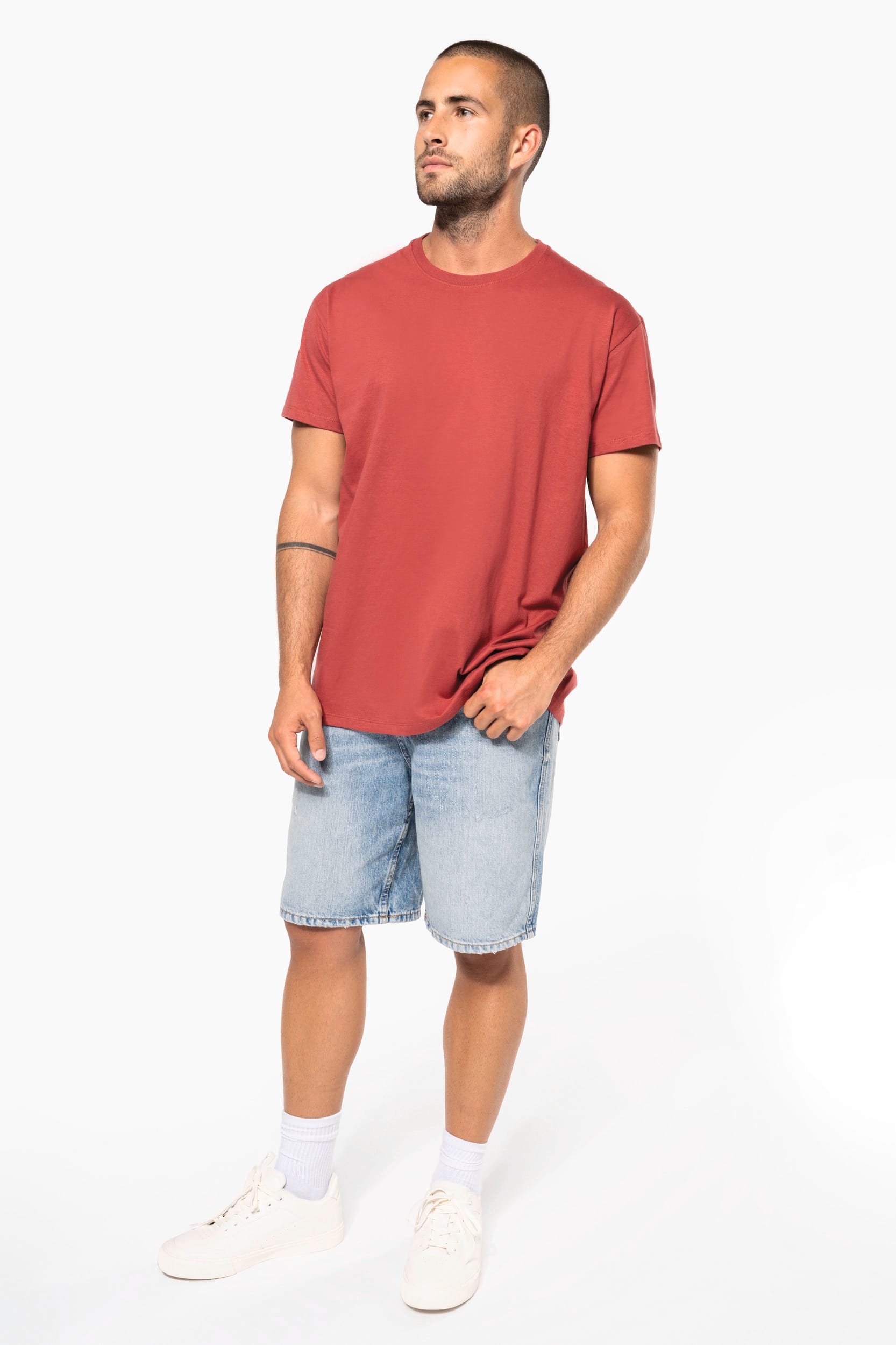 Organic Cotton Crewneck T Shirts for Men - 185 g/m² | K3032IC