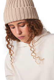 Bonnet à doubles côtes avec revers en mélange de polyester recyclé Polylana® | KP953