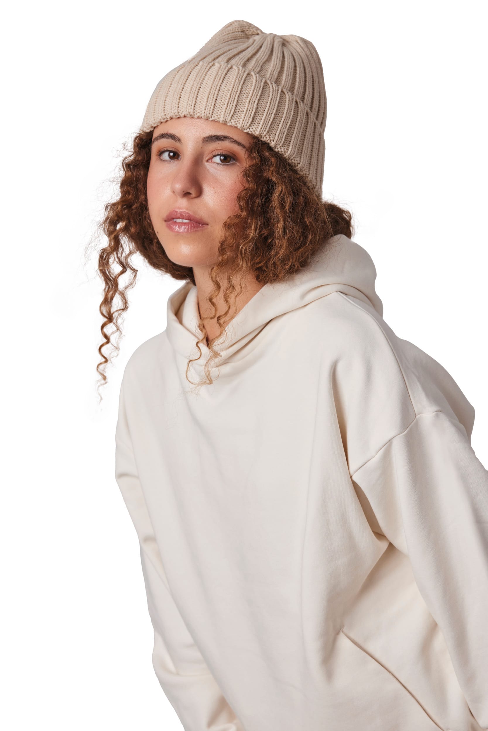 Bonnet à doubles côtes avec revers en mélange de polyester recyclé Polylana® | KP953