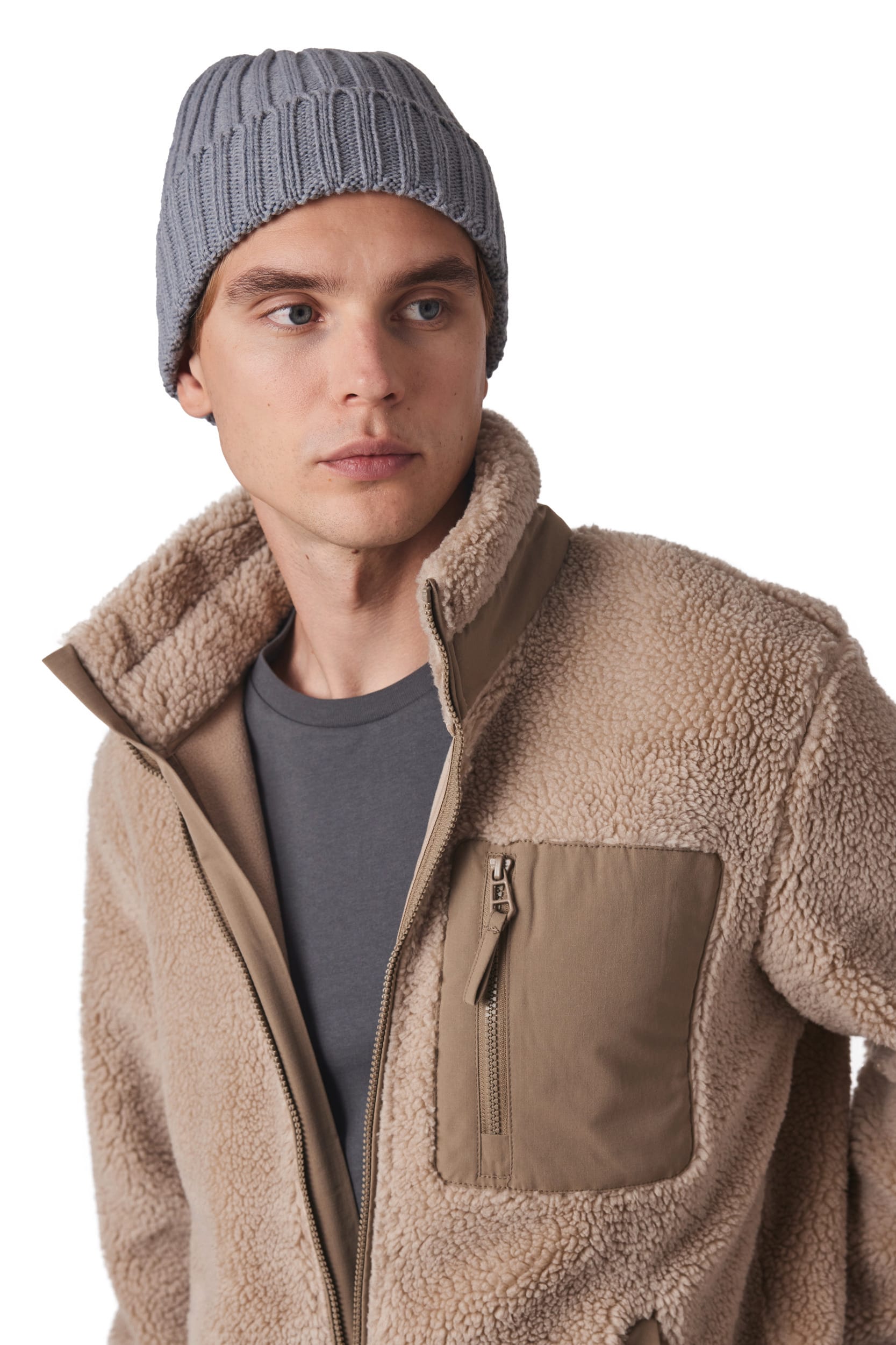 Bonnet à doubles côtes avec revers en mélange de polyester recyclé Polylana® | KP953