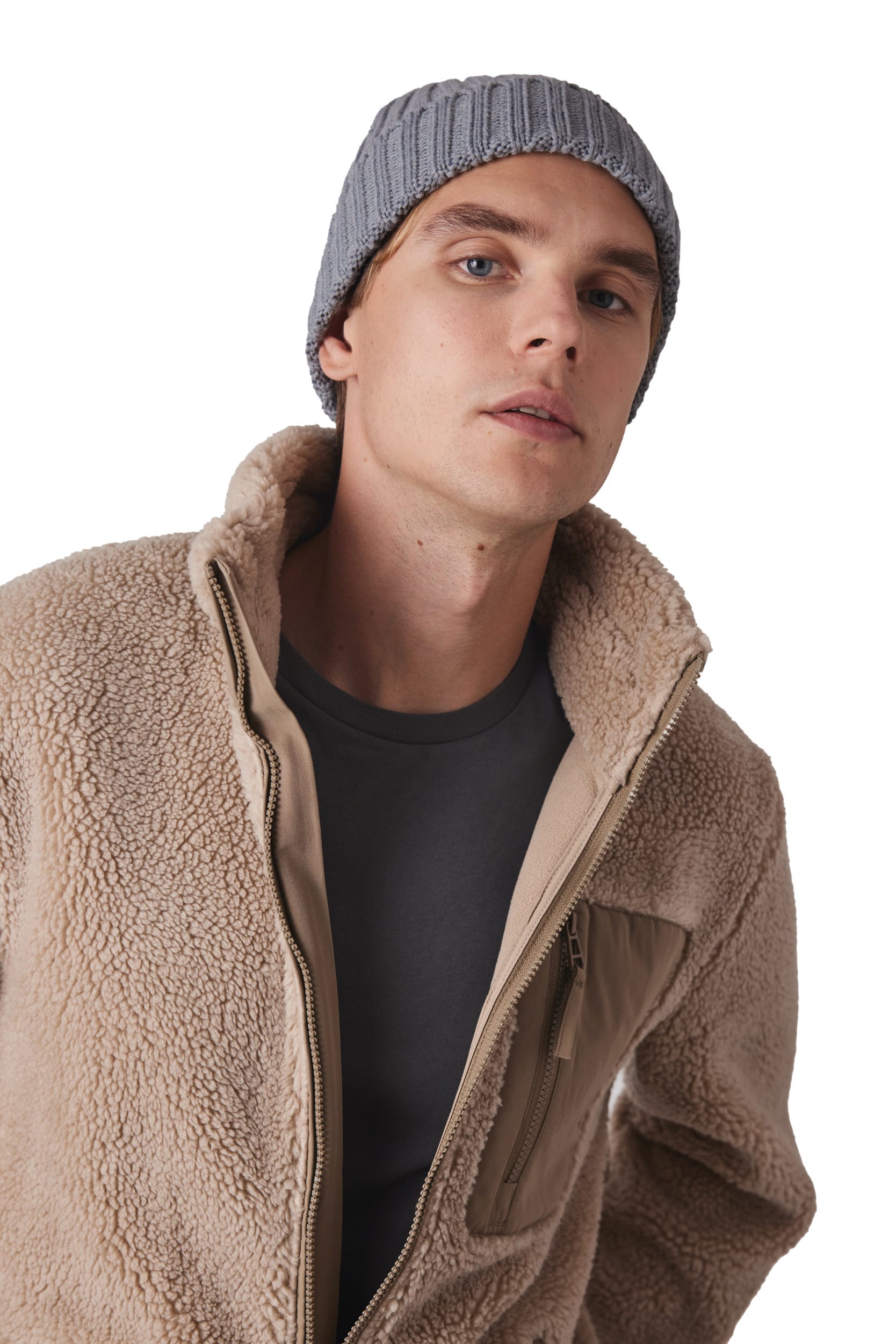 Bonnet à doubles côtes avec revers en mélange de polyester recyclé Polylana® | KP953