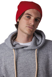 Gerecyclede Muts Met Gebreide Omgeslagen Rand - KP892