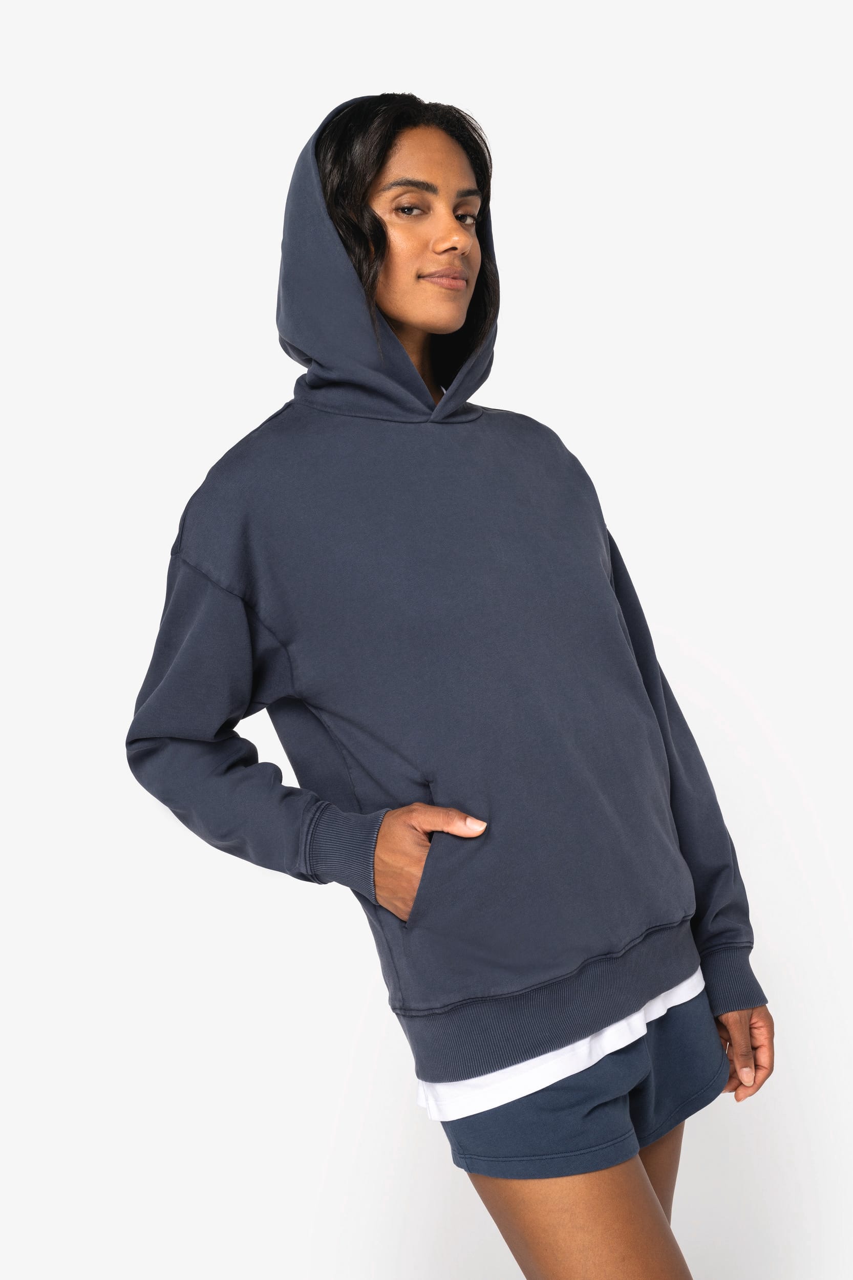 Unisex Oversized Organic Washed Hoodie | Organic Blank