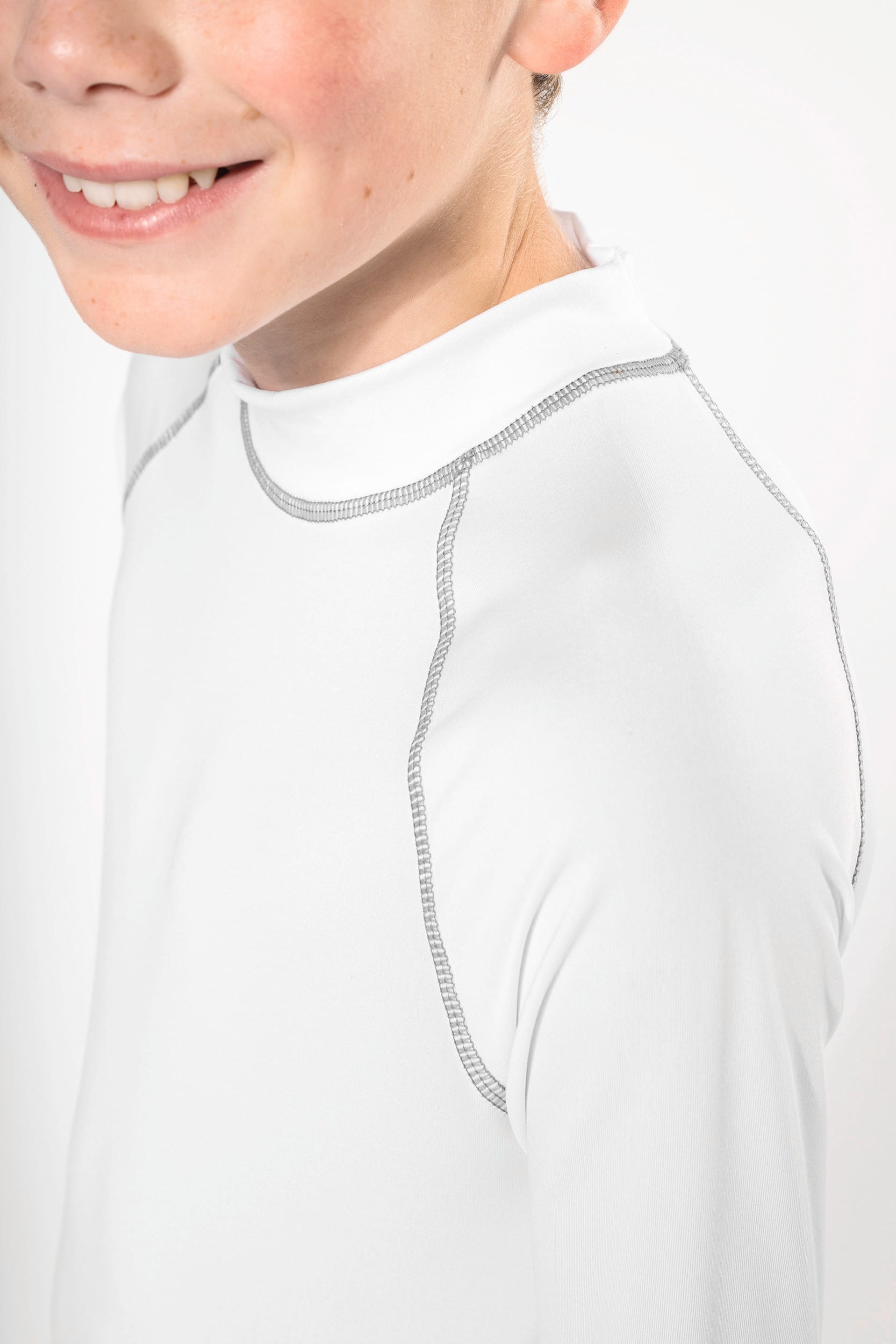T-shirt technique à manches longues pour enfants avec protection UV - PA4018