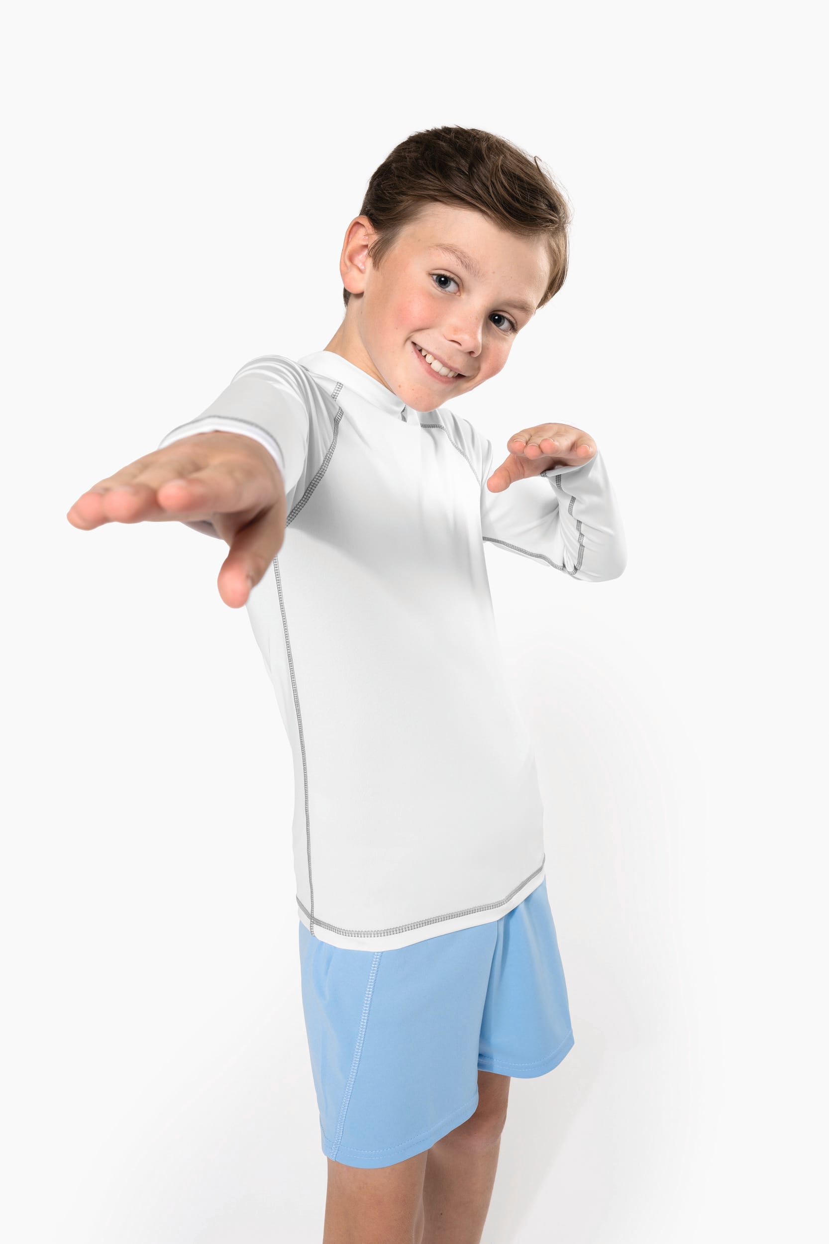 T-shirt technique à manches longues pour enfants avec protection UV - PA4018