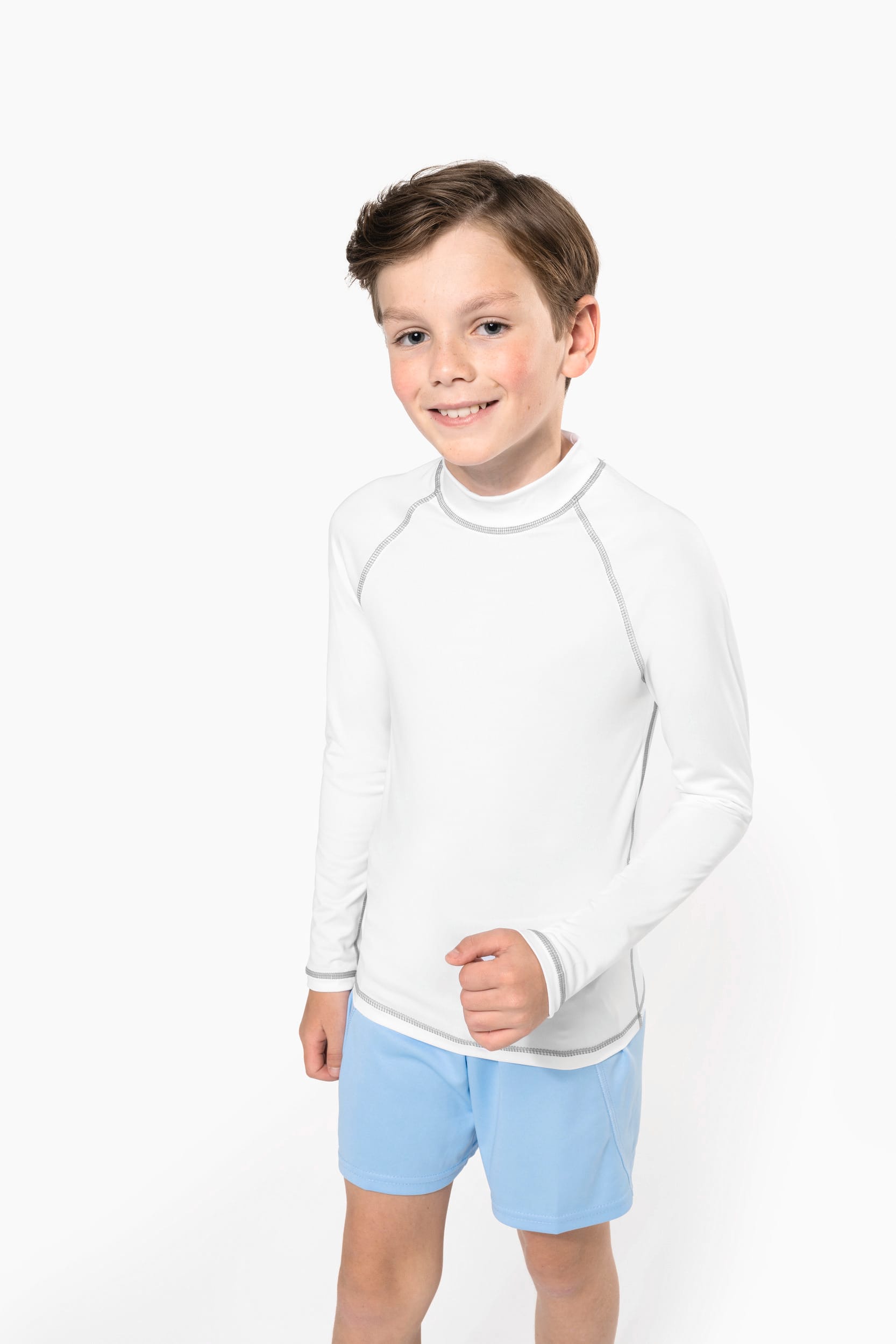 T-shirt technique à manches longues pour enfants avec protection UV - PA4018