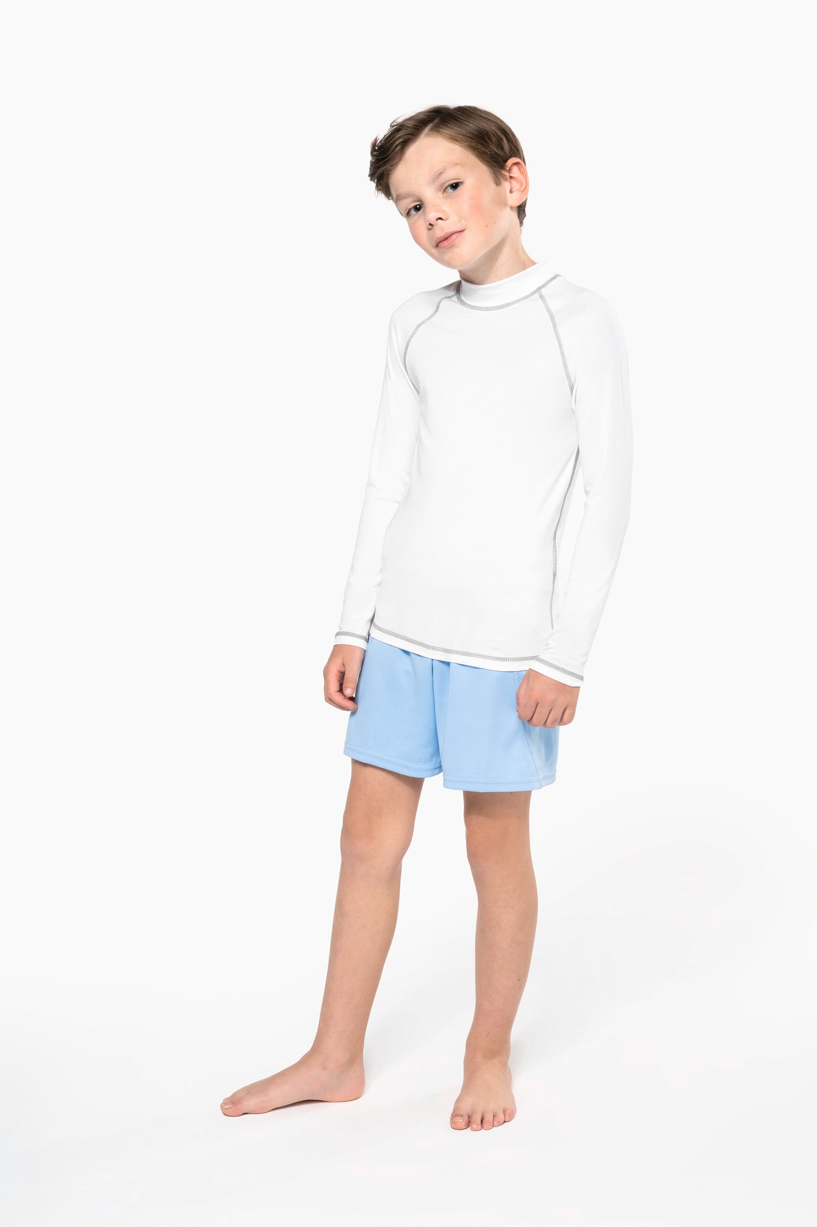 T-shirt technique à manches longues pour enfants avec protection UV - PA4018