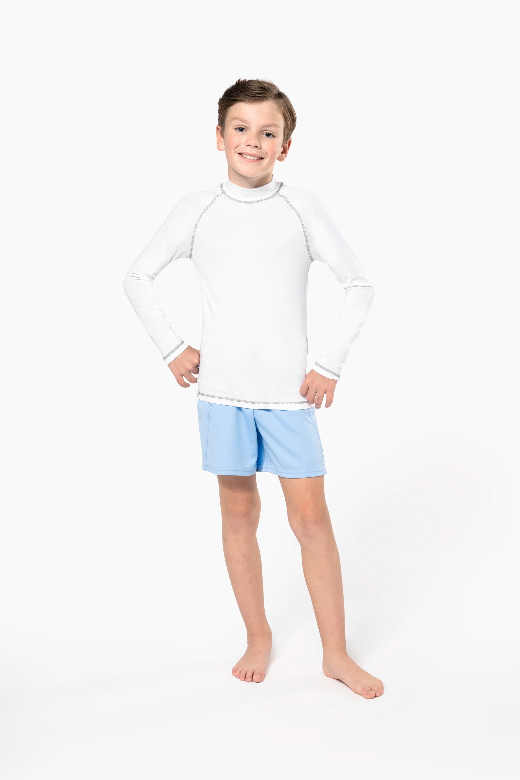 T-shirt technique à manches longues pour enfants avec protection UV - PA4018