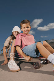 Milieuvriendelijk T-shirt voor Kinderen met Verlaagde Schouders - 200 g/m² - NS340