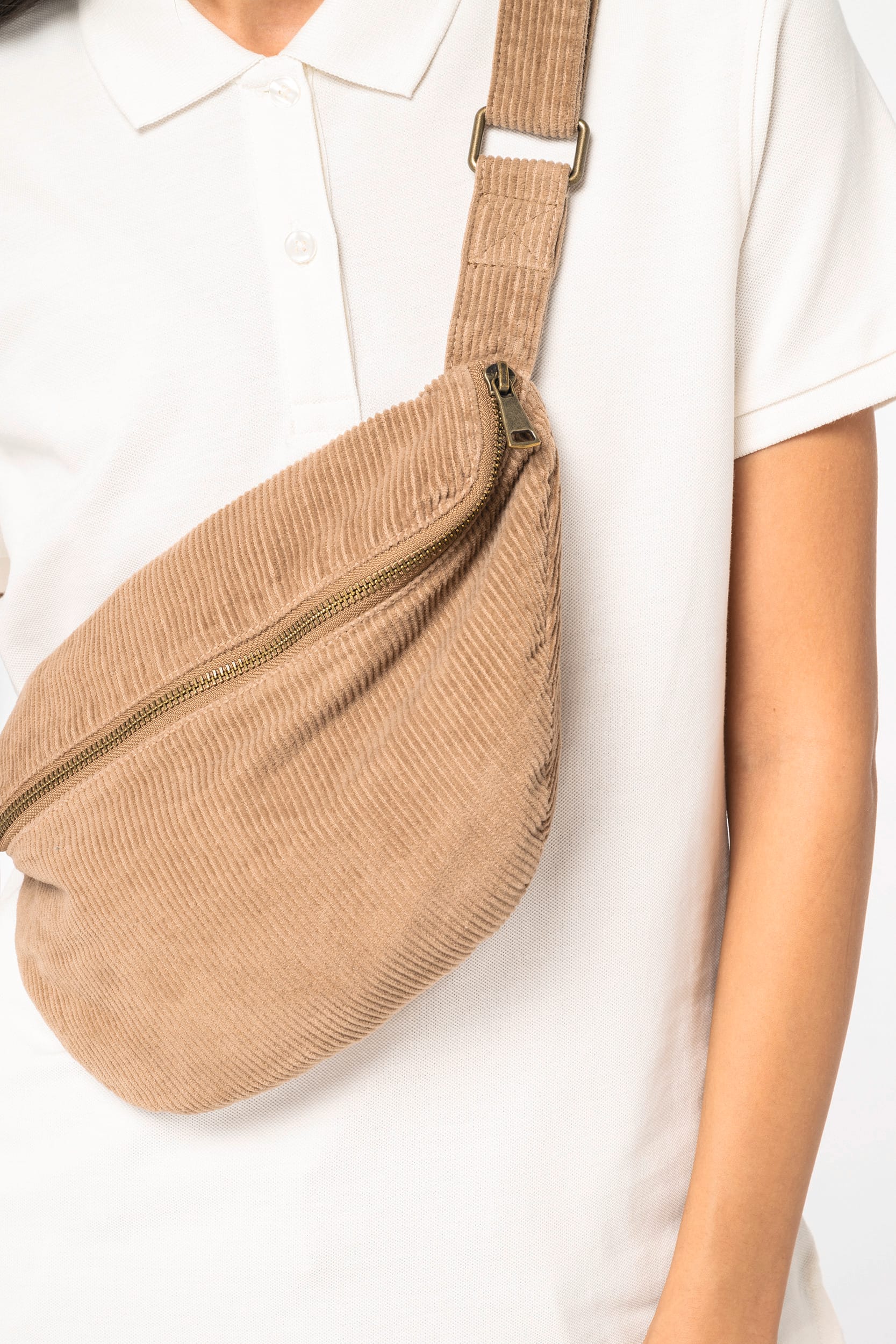Washed Corduroy Belt Bag - NS108 | Organic Blank