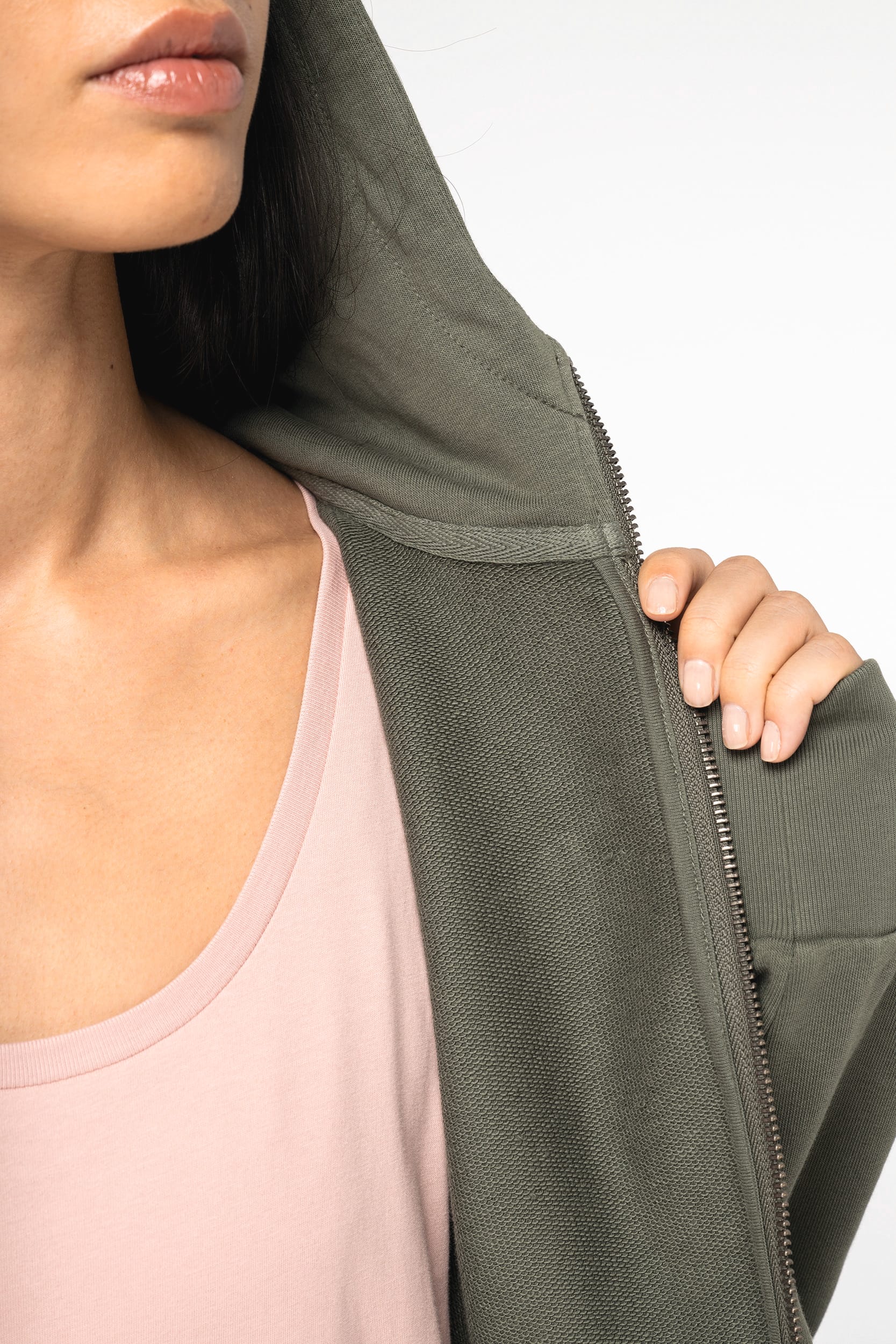 Sweat-shirt zippé pour femmes - 300g - NS409