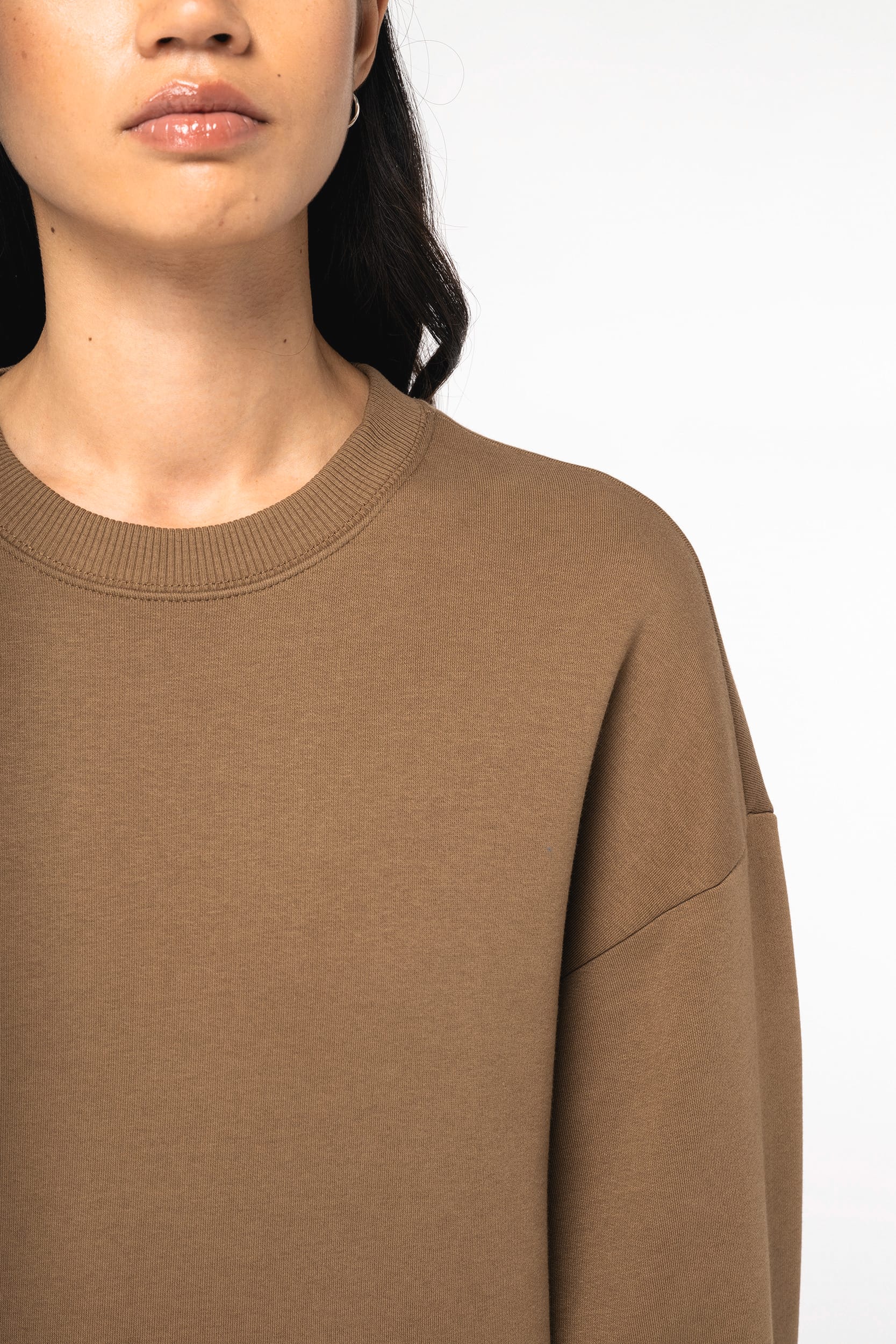 Sweatshirt Unisexe Éco-Responsable à Col Rond Oversized - NS407