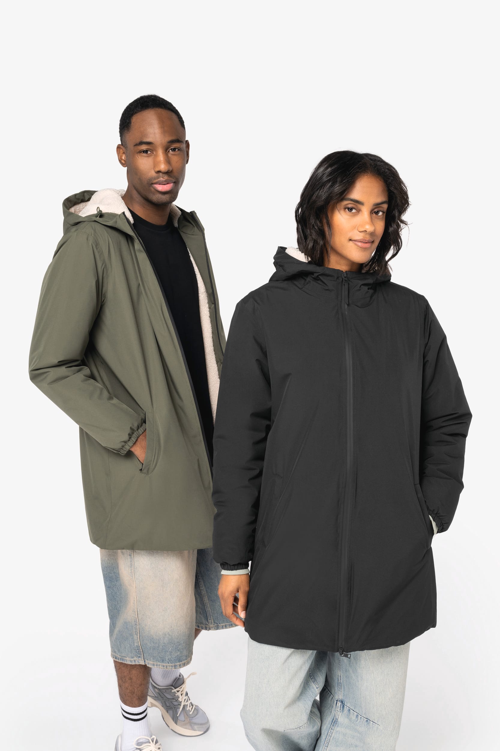 Unisex Waterproof Sherpa Jacket Recycled | Organic Blank
