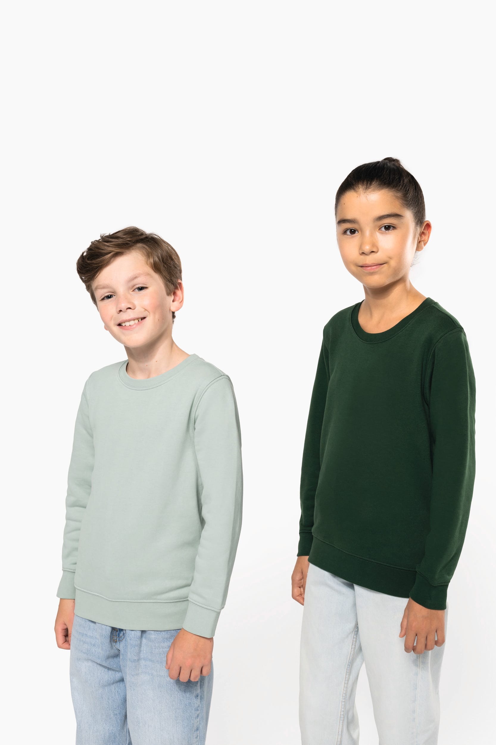 Sweat-shirt écologique à col rond pour enfants - 280 g/m² - K4026