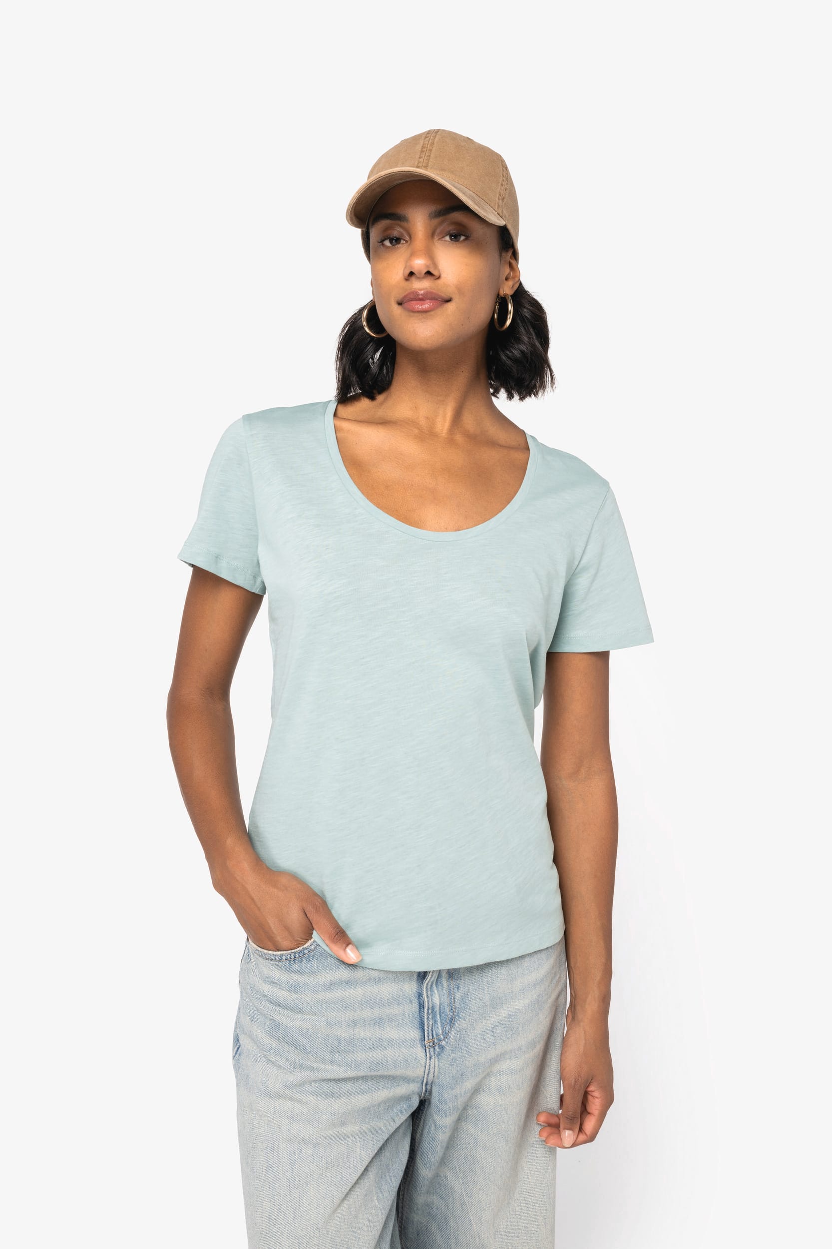 Damen Slub T-Shirt - 130gsm - NS329
