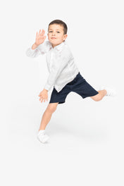 Spasso SP512 - Kids’ Linen Shirt