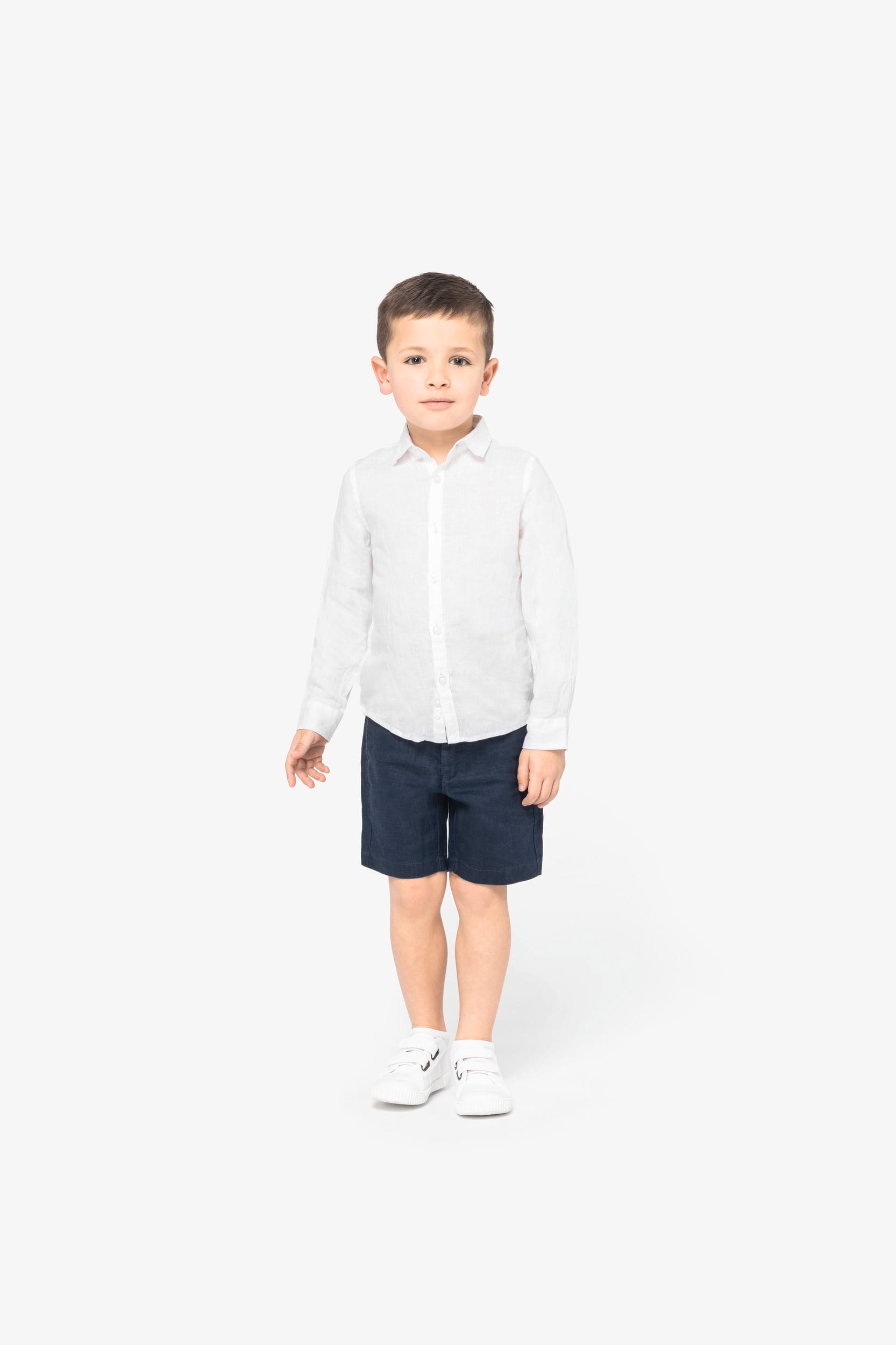 Spasso SP512 - Kids’ Linen Shirt