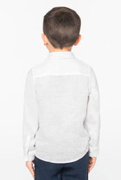 Spasso SP512 - Kids’ Linen Shirt