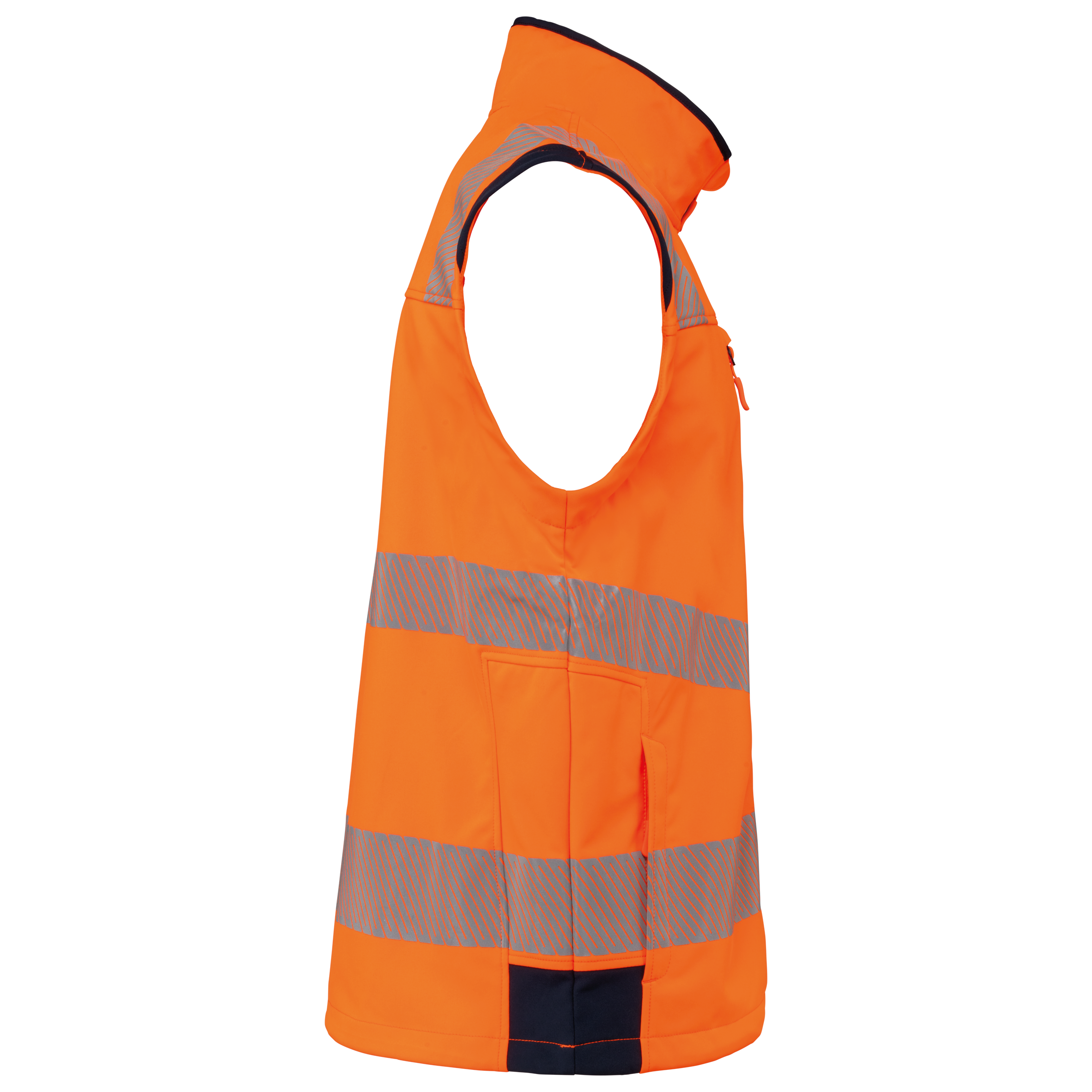 WK. Designed To Work WK460 - Recycled Safety Softshell Jacket With Detachable Sleeves