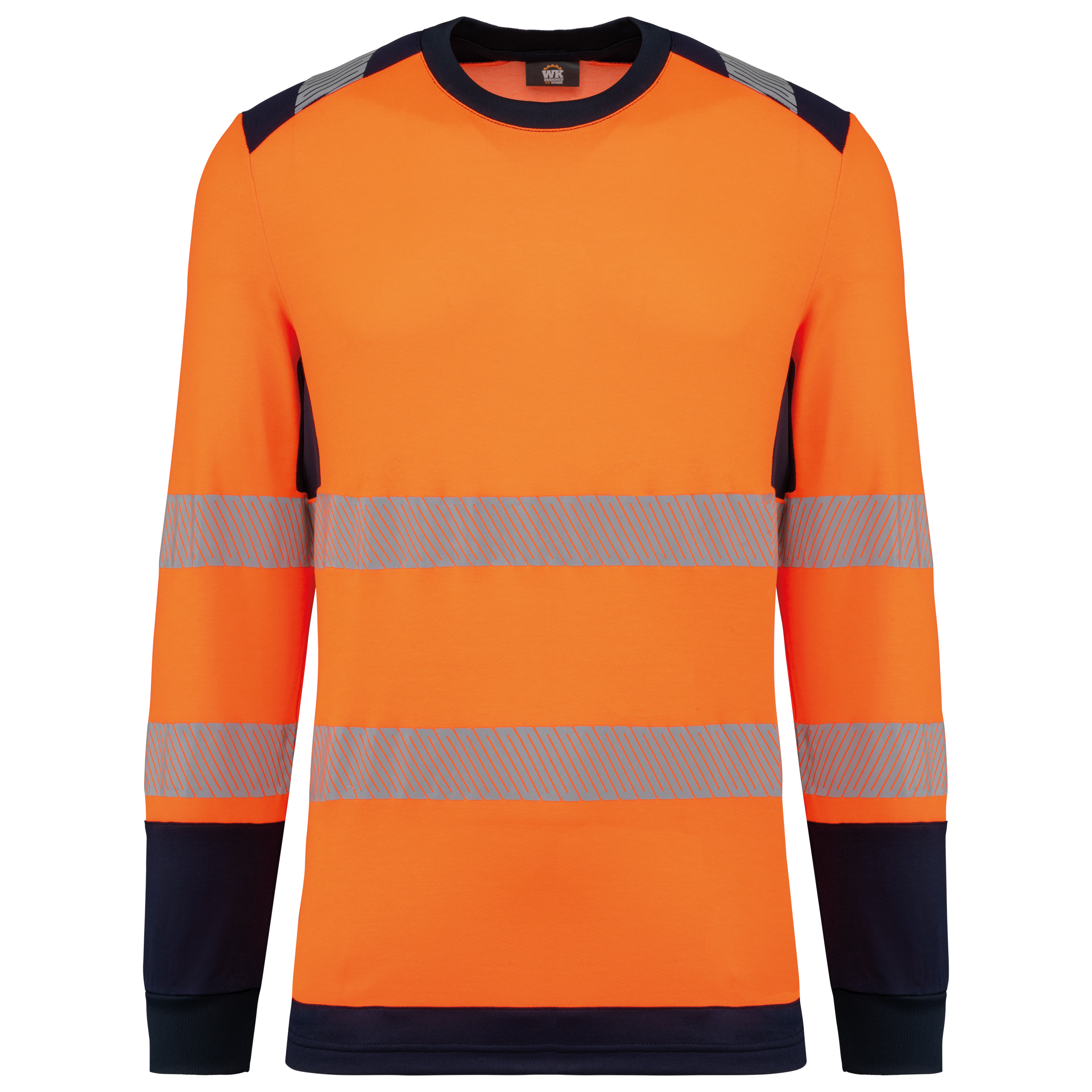 WK. Designed To Work WK361 - Recycled Safety T-shirt Long Sleeves