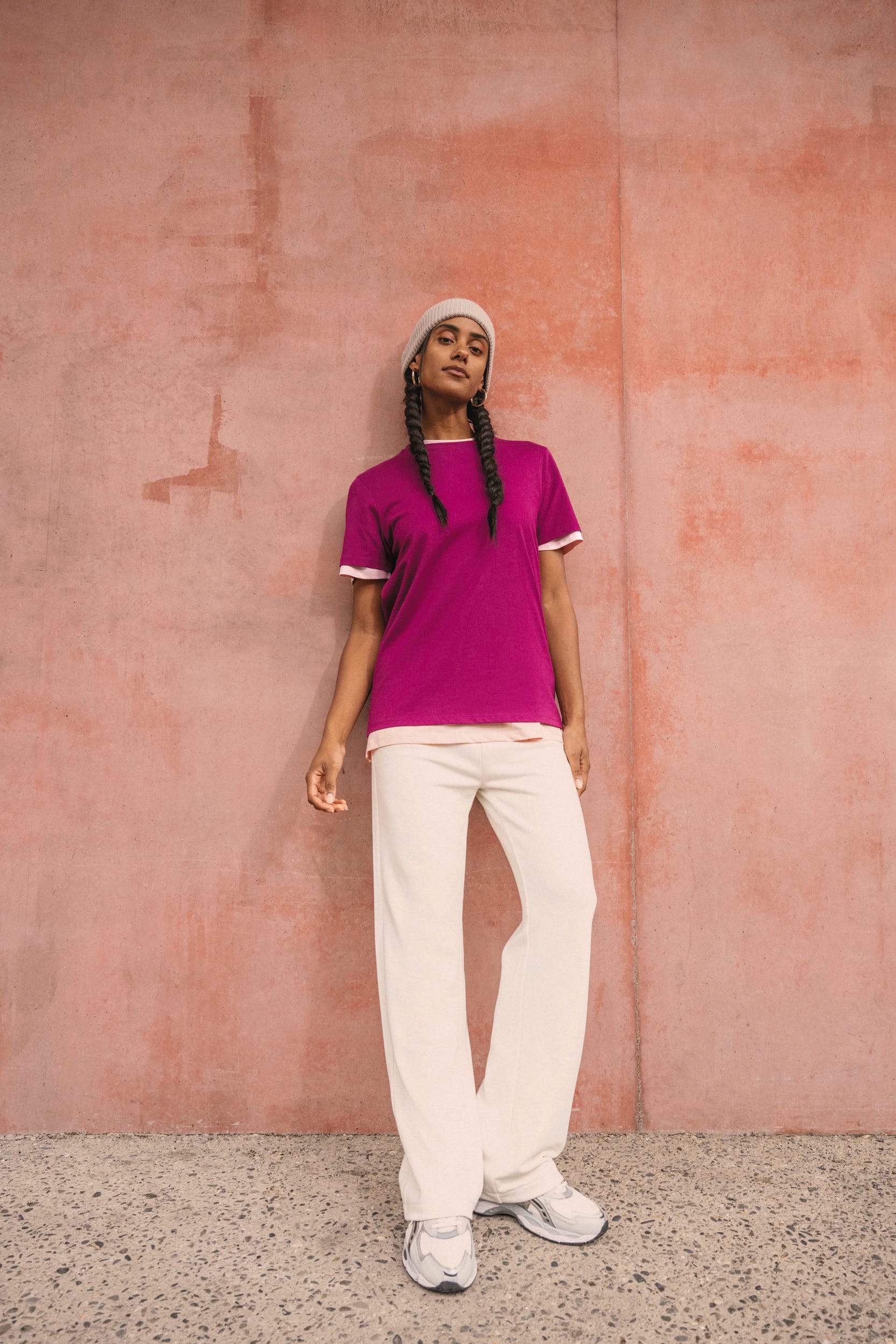 Women’s Relaxed Organic French Terry Joggers – 300 g/m² – NS707