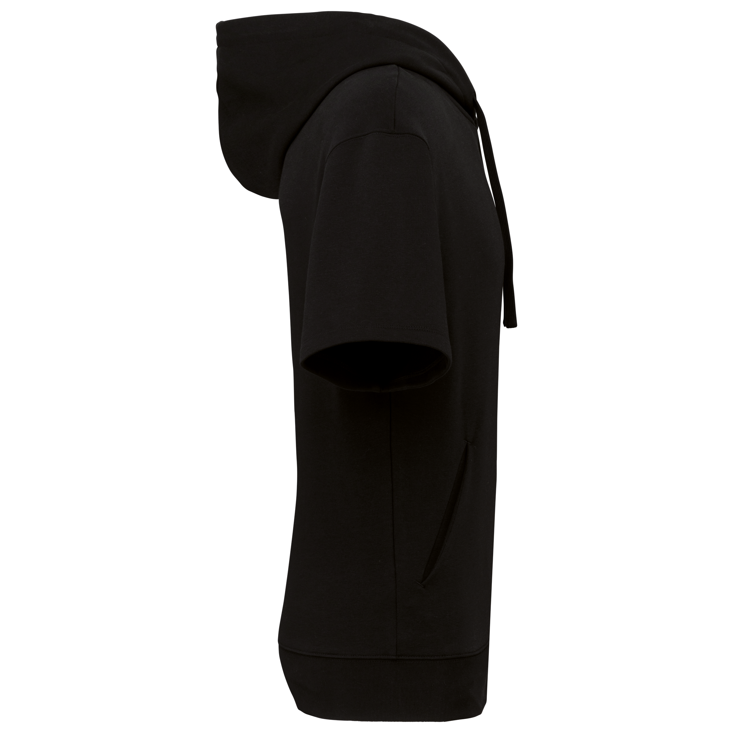 Sweat à Capuche à Manches Courtes Unisexe en Coton Bio – French Terry – 300 g/m² – NS406