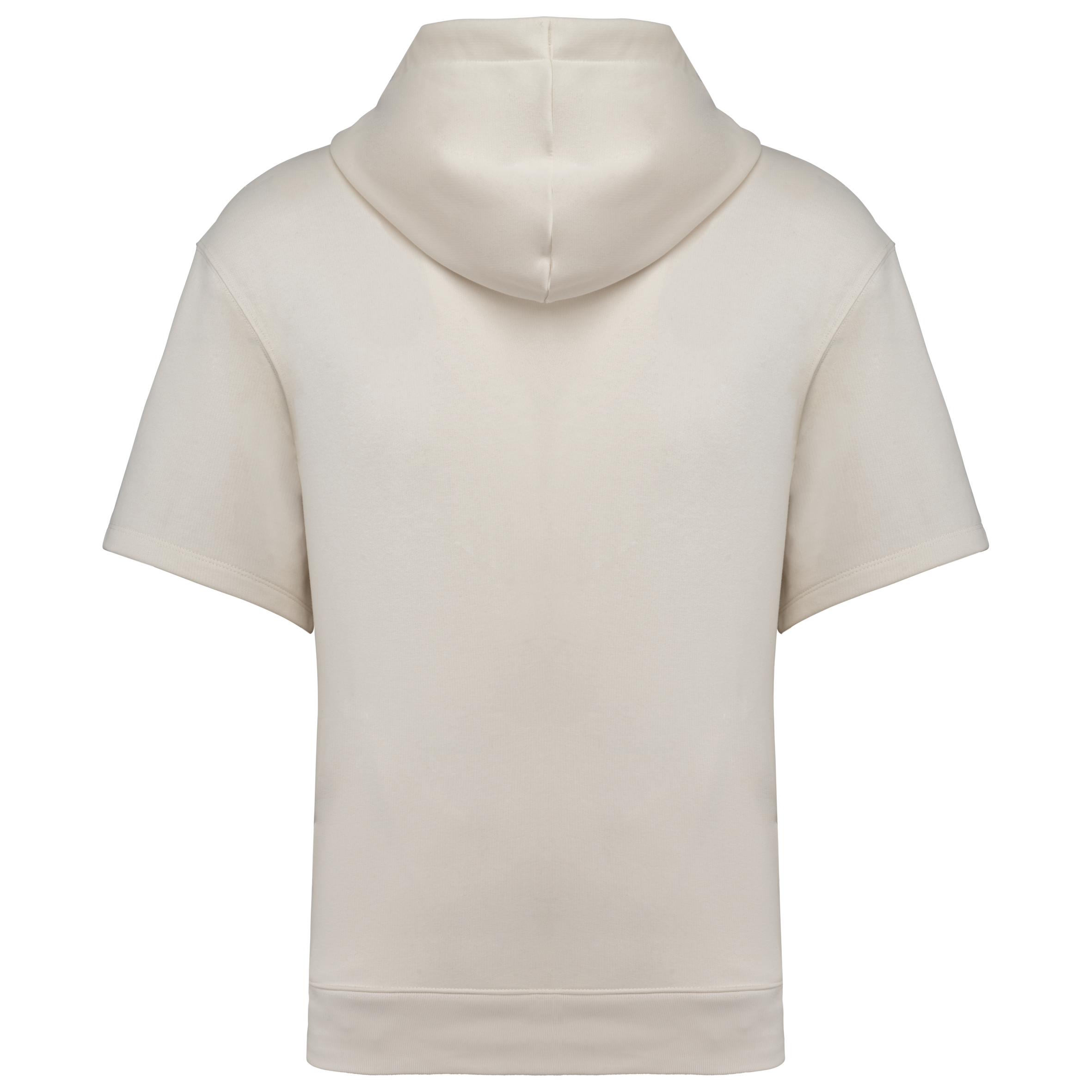 Sweat à Capuche à Manches Courtes Unisexe en Coton Bio – French Terry – 300 g/m² – NS406