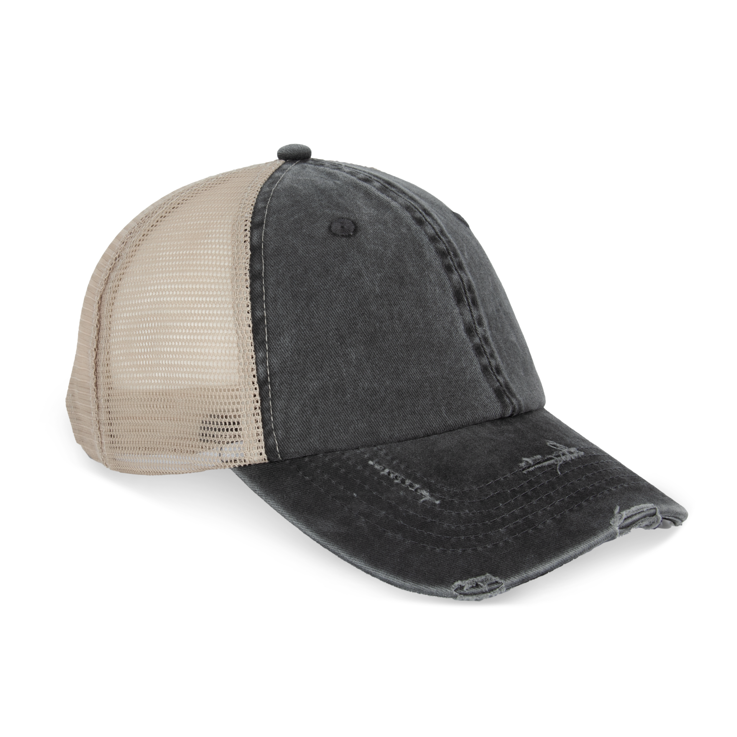 Umweltfreundliche Unisex-Trucker-Kappe mit Risseffekt - NS027