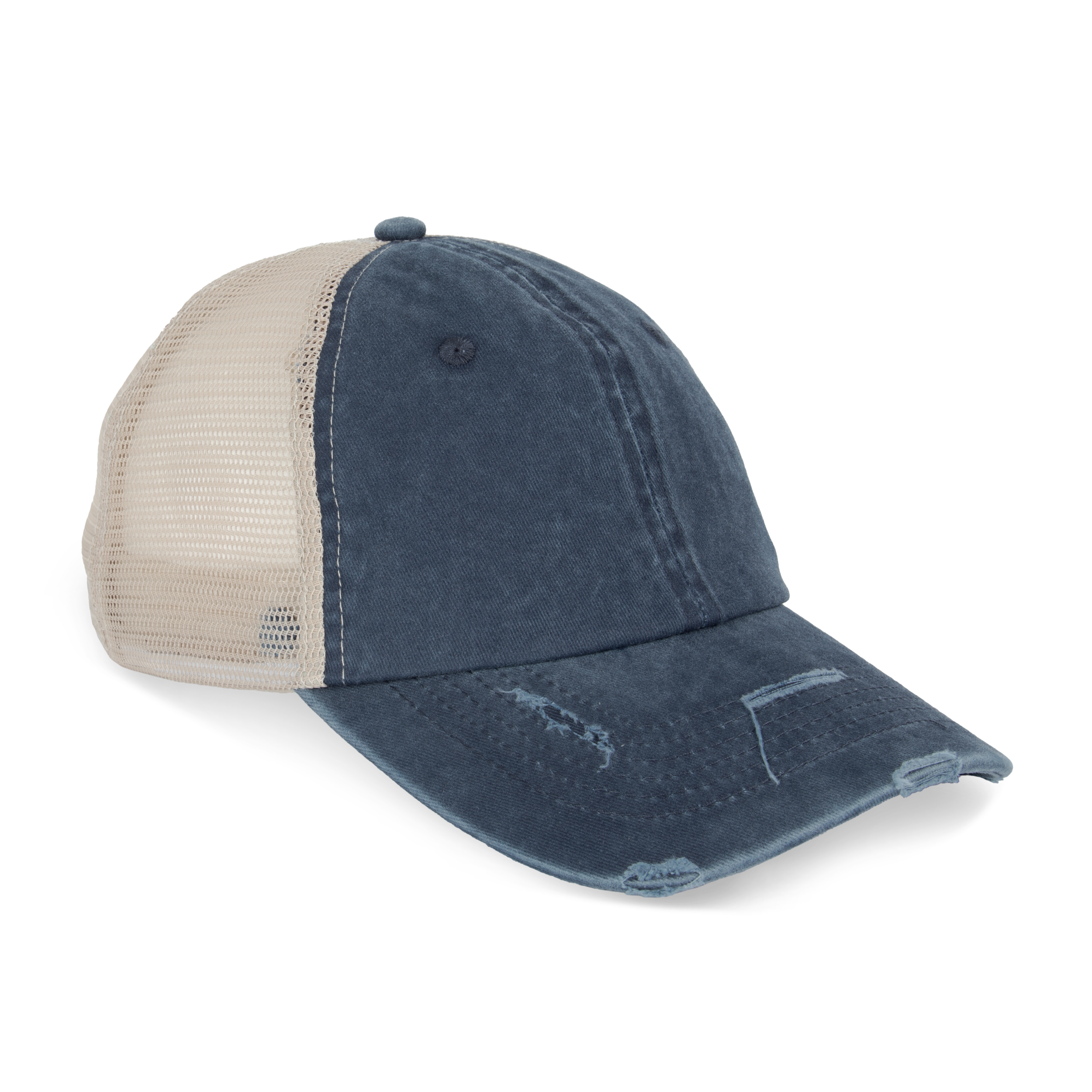 Umweltfreundliche Unisex-Trucker-Kappe mit Risseffekt - NS027