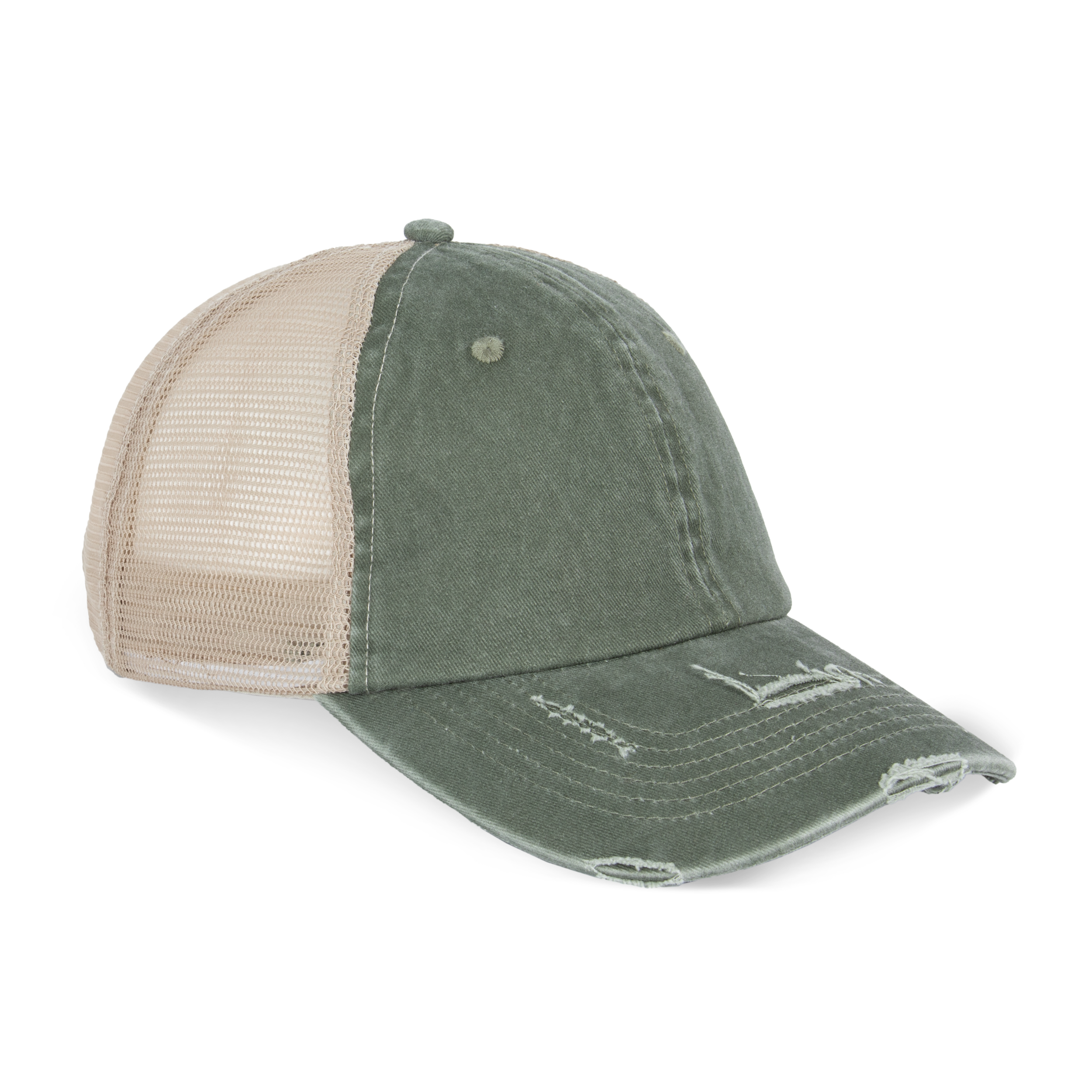Umweltfreundliche Unisex-Trucker-Kappe mit Risseffekt - NS027