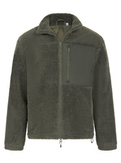 Sherpa Fleece Jacket with Funnel Neck in Recycled Polyester | FR854