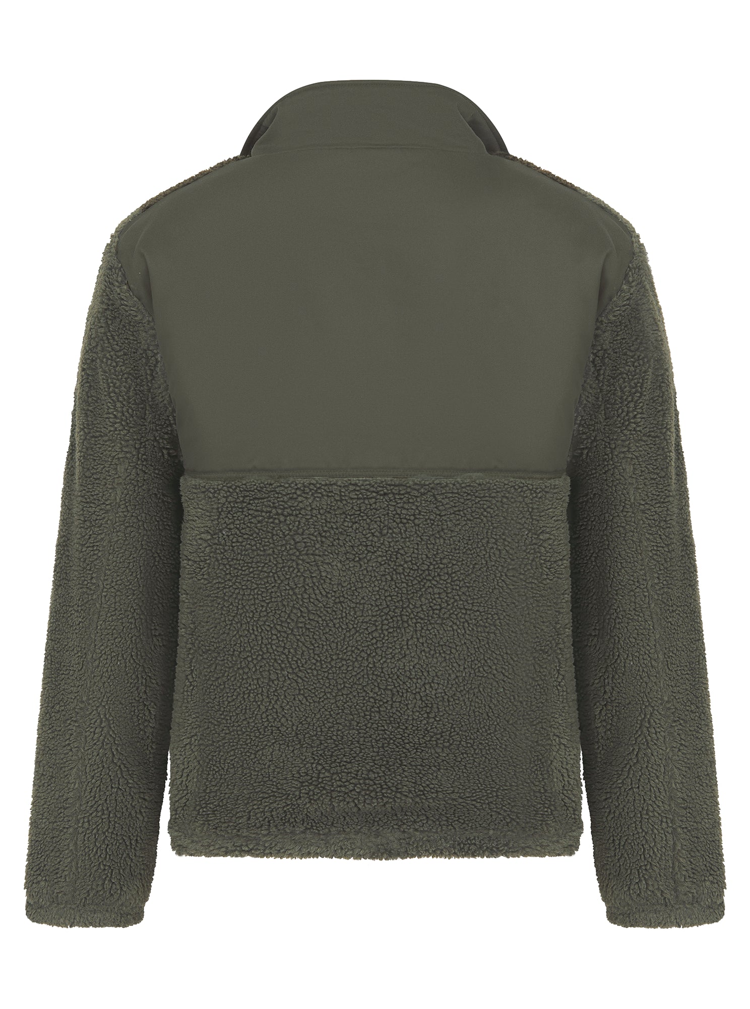 Sherpa Fleece Jacket with Funnel Neck in Recycled Polyester | FR854