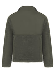 Sherpa Fleece Jacket with Funnel Neck in Recycled Polyester | FR854